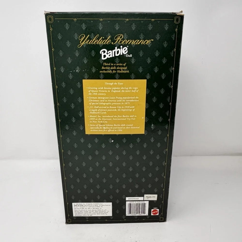 Yuletide Romance Barbie Hallmark Special Edition 1996 Mattel #15621 Unopened Box